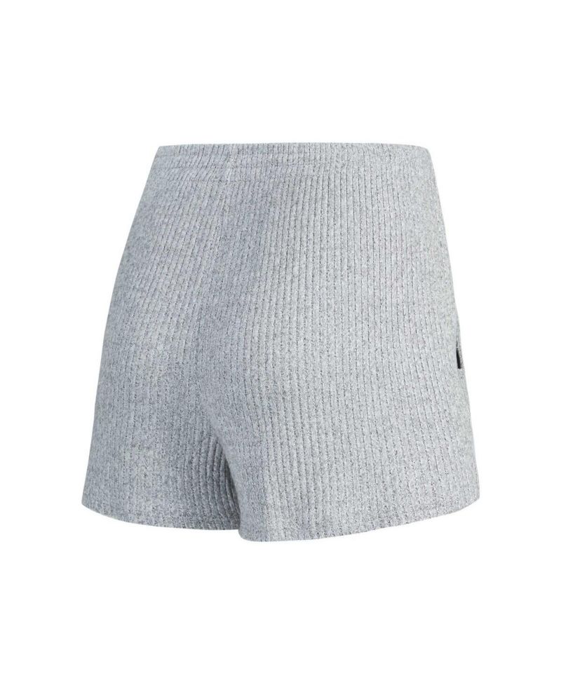 Women's Gray Miami Dolphins Juniper Long Sleeve Hoodie T-Shirt Shorts Set