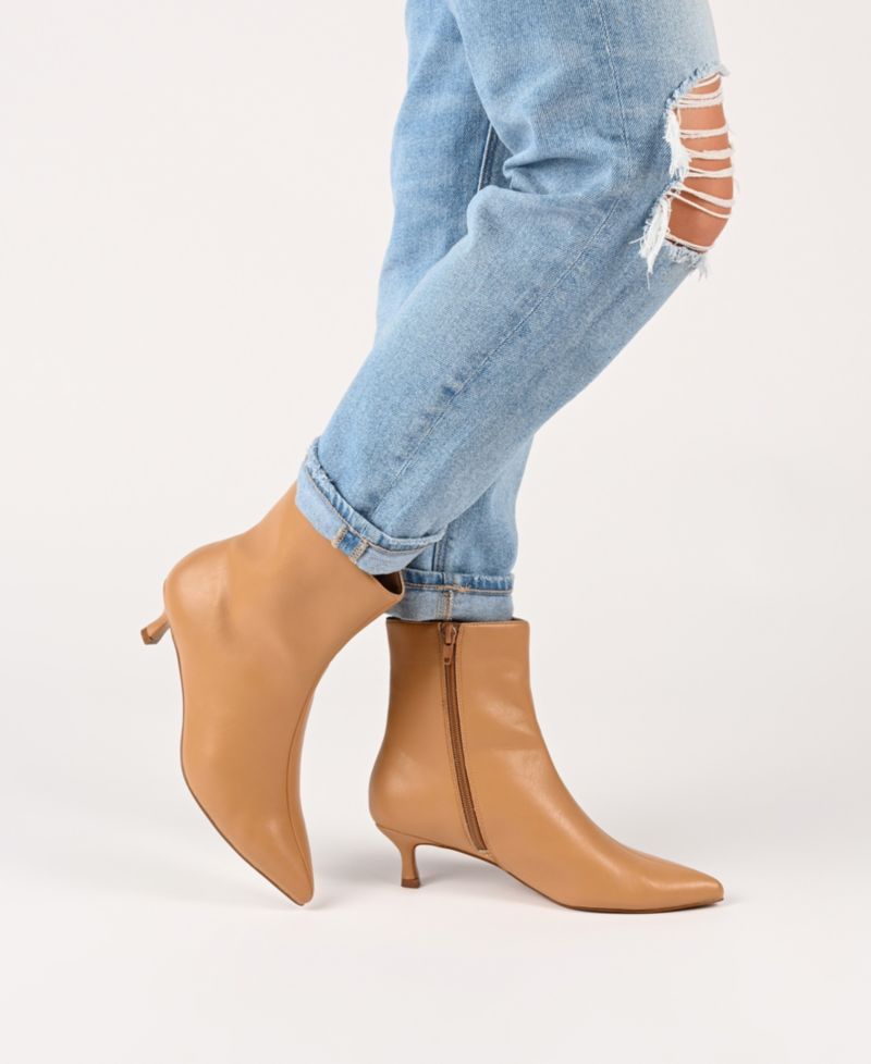 Women's Arely Kitten Heel Pointed Toe Dress Booties