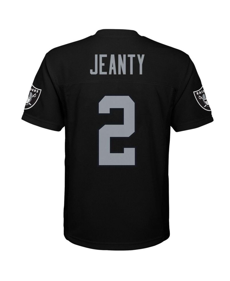 Big Boys and Girls Ashton Jeanty Black Las Vegas Raiders Replica Player Jersey