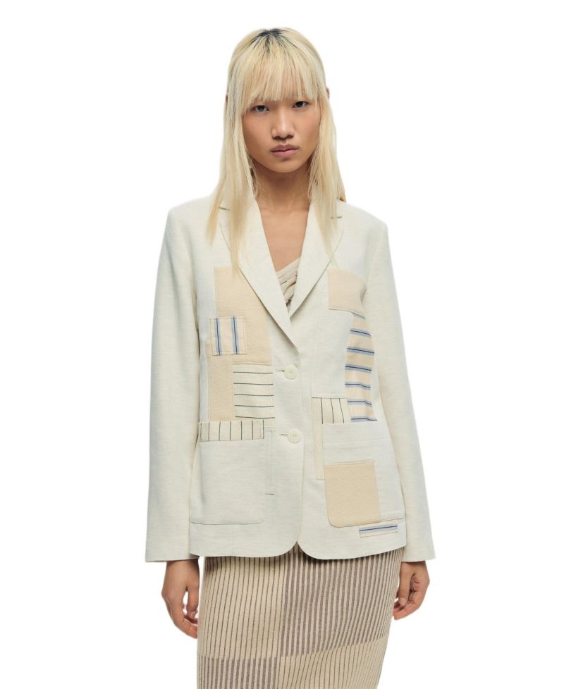 Women's patchwork blazer