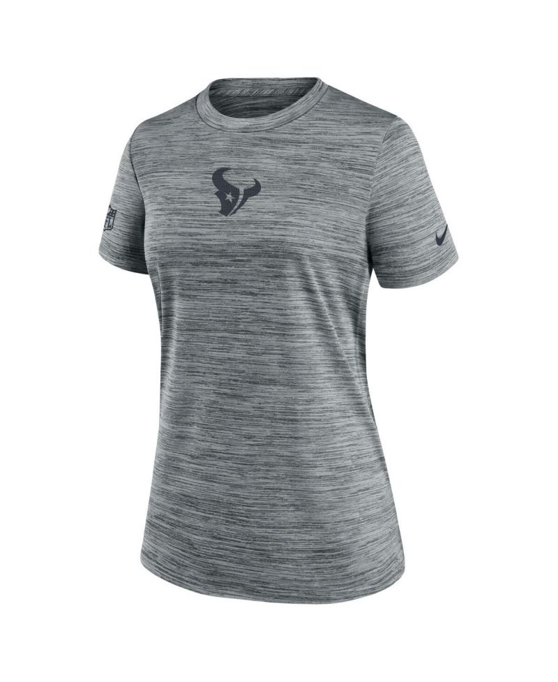 Women's Gray Houston Texans Sideline Velocity Performance T-Shirt
