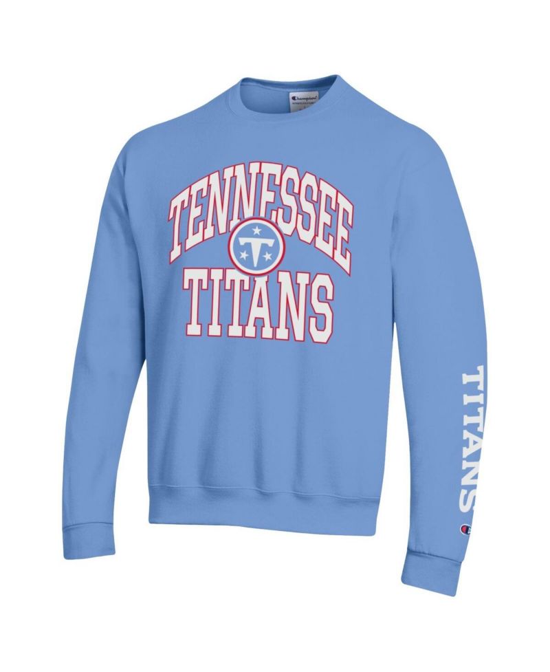Men's Light Blue Tennessee Titans Powerblend Fleece Sweatshirt