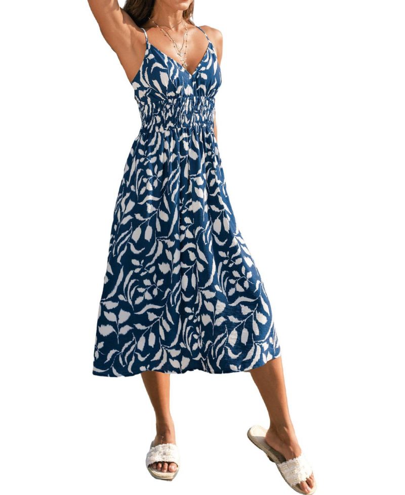 Women's Sandy Getaway Tropical Midi Beach Dress
