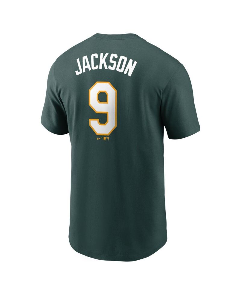 Men's Reggie Jackson Green Athletics Fuse Name & Number T-Shirt