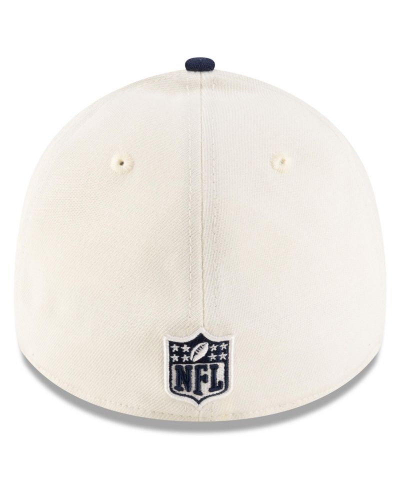 Men's Cream/Navy Tennessee Titans 2025 NFL Draft 39THIRTY Flex Hat