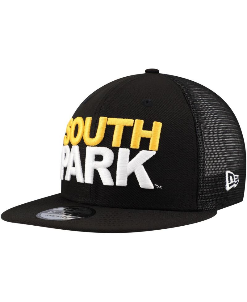 Men's Black South Park 9FIFTY Snapback Trucker Hat