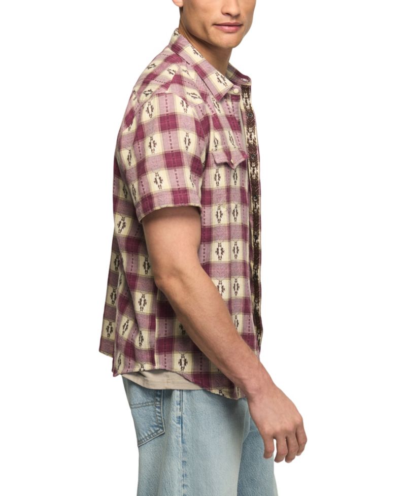 Men's Mesa Western Jacquard Short-Sleeve Shirt
