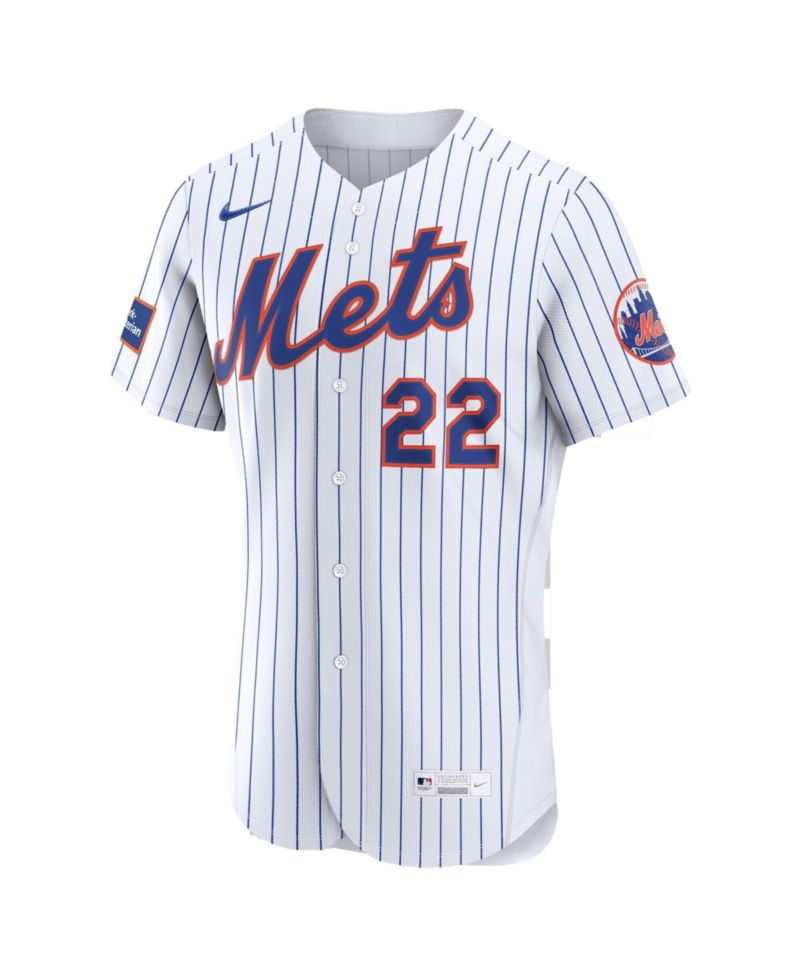 Men's Juan Soto White New York Mets Home Authentic Sponsor Patch Jersey