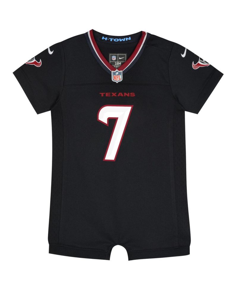 Newborn Infant C.J. Stroud Navy Houston Texans Game Romper Jersey