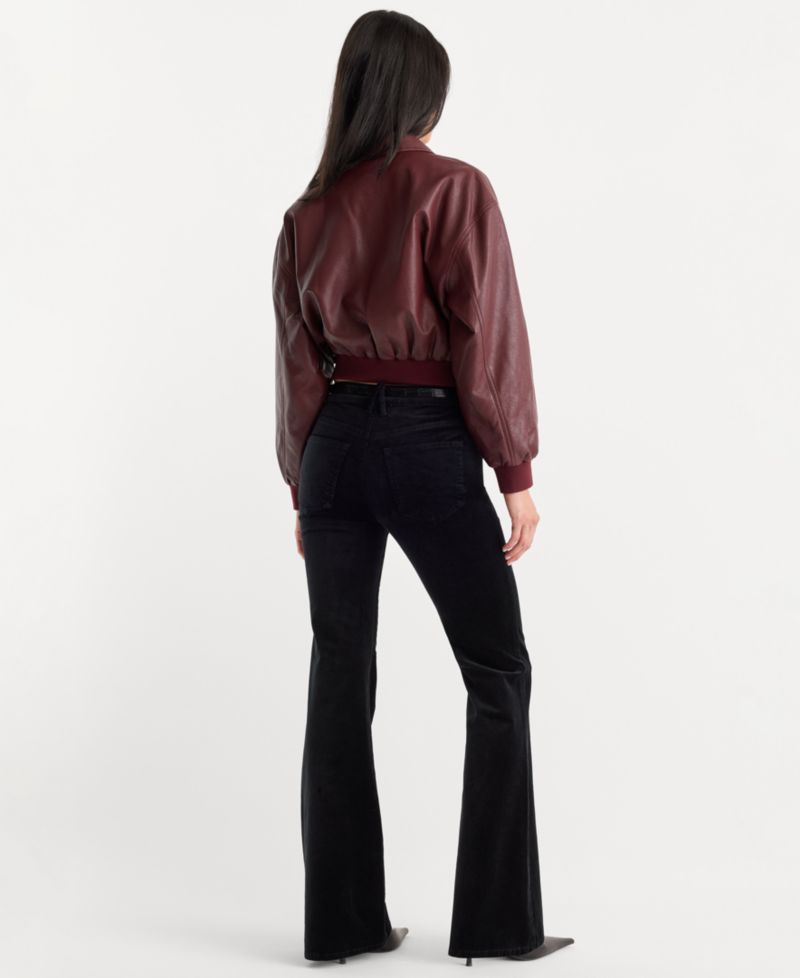 Women's Good Legs High-Waisted Velvet Flare Jeans