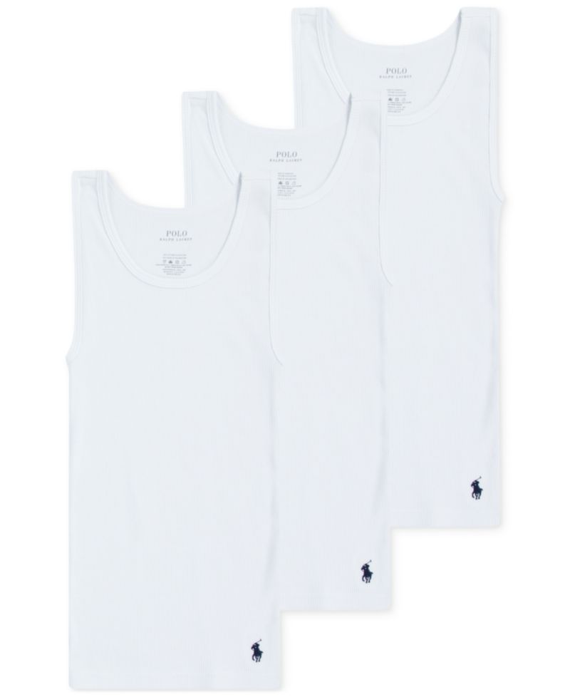 Big Boys Tank Undershirts, Pack of 3