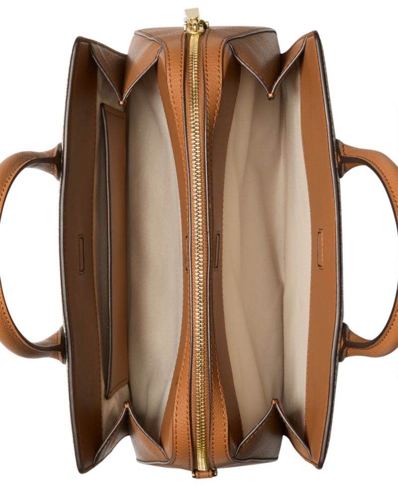 Michael Kors Laila Medium Signature Logo Satchel