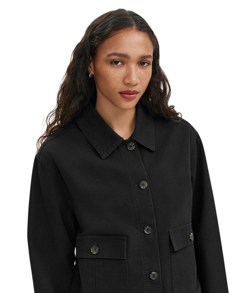 Women's Kelsie Canvas Button-Front Jacket