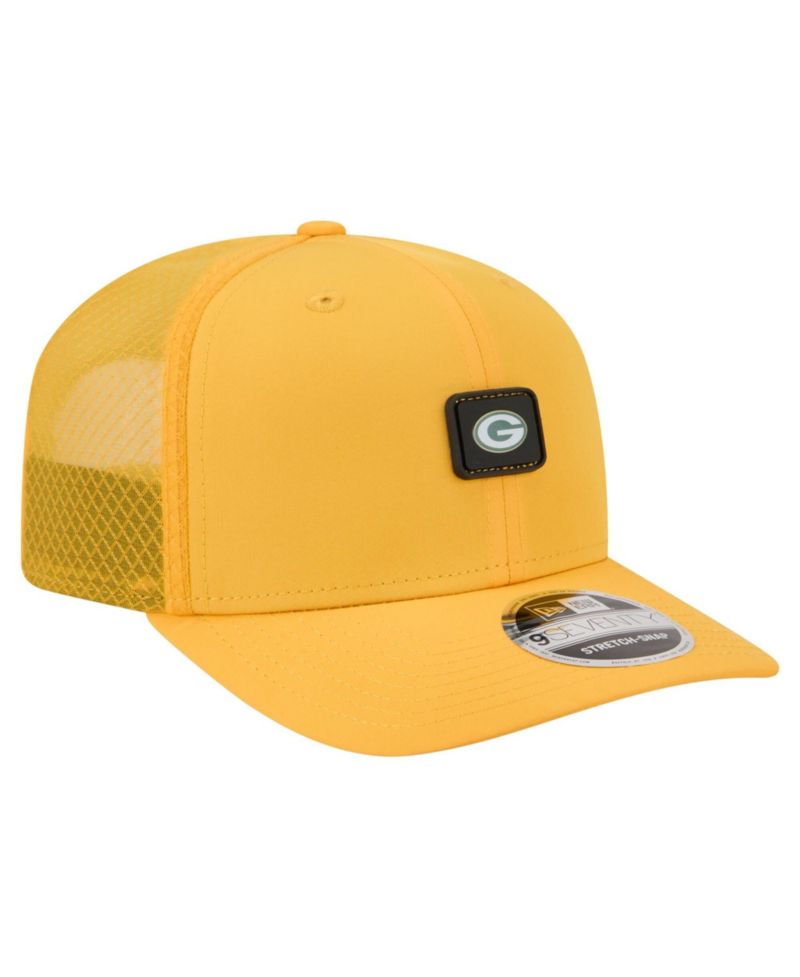 Men's Gold Green Bay Packers Micro Badge 9SEVENTY Adjustable Hat
