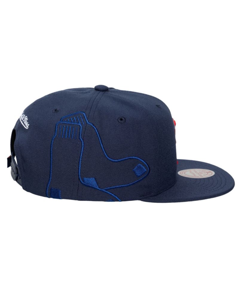 Men's Navy Boston Red Sox Side Logo Snapback Hat
