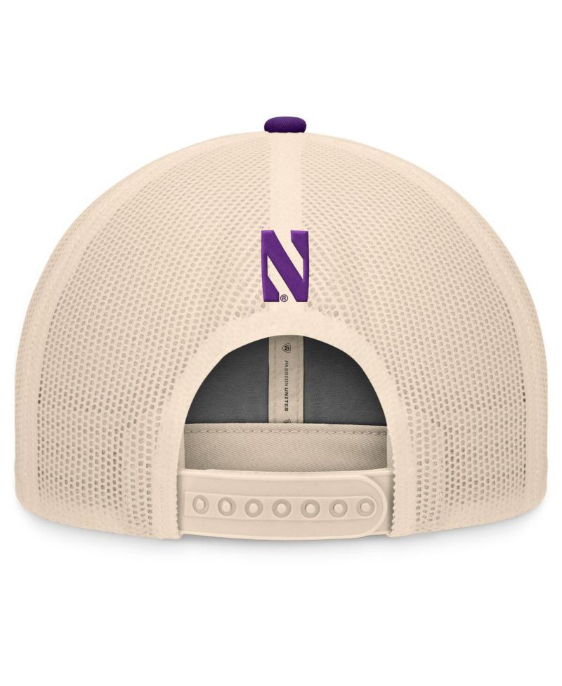 Men's Purple/Natural Northwestern Wildcats Bennett Trucker Adjustable Hat
