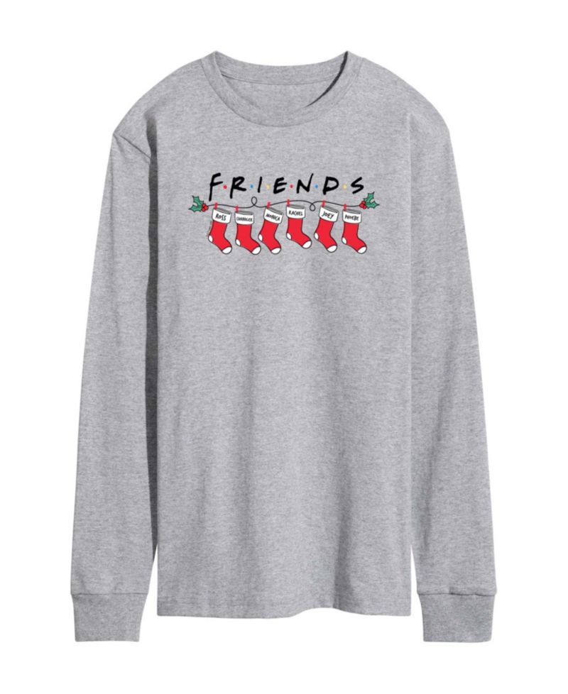 Men's Crewneck Christmas Themed Graphic T-Shirt