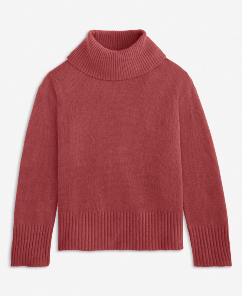 Women's 100% Cashmere Relaxed Turtleneck Sweater