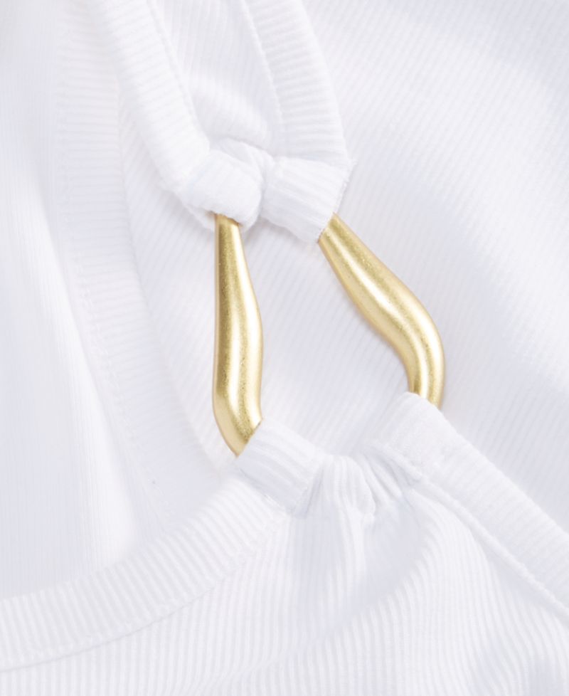 Petite Perfect Rib Hardware Tank Top