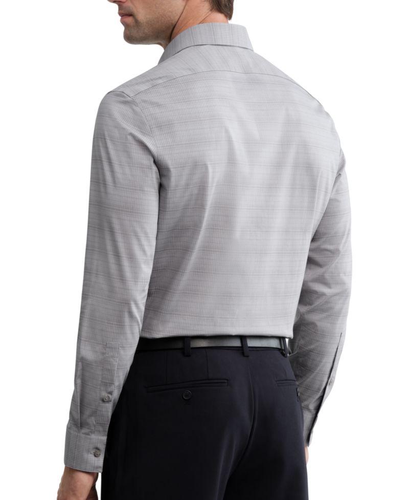 Men's Wrinkle-Free Slim-Fit Cotton-Blend Dress Shirt
