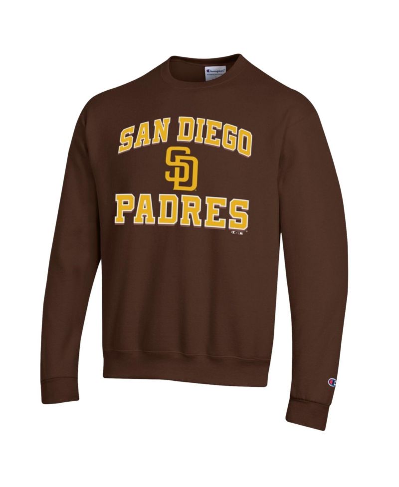 Men's Brown San Diego Padres Heart & Soul Power blend Sweatshirt