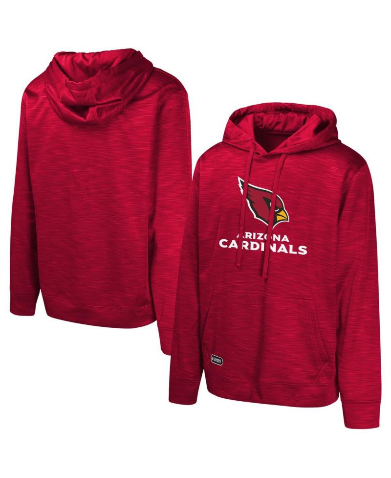 Men's Cardinal Arizona Cardinals Streak Fleece Pullover Hoodie