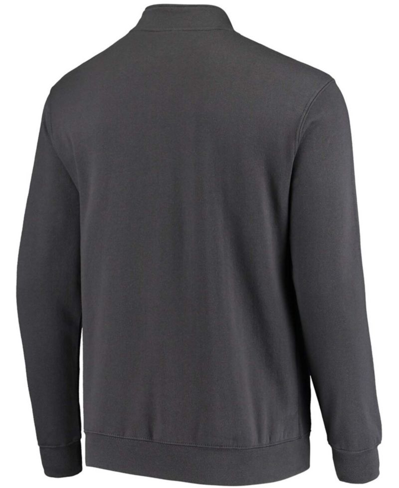 Men's Charcoal NC State Wolfpack Tortugas Logo Quarter-Zip Jacket