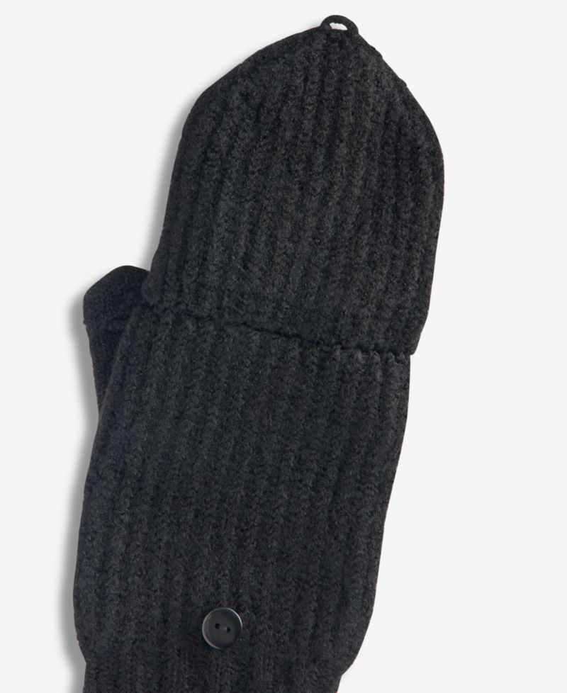 Women's Classic Rib-Knit Pop Top Gloves