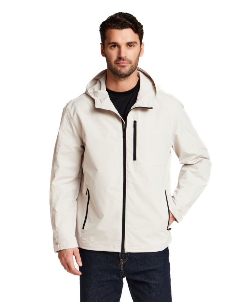 Men's Honey Lux Lightweight Hooded Zip-Front Rain Jacket