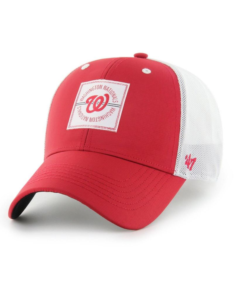 Men's Red Washington Nationals Disburse MVP Trucker Adjustable Hat