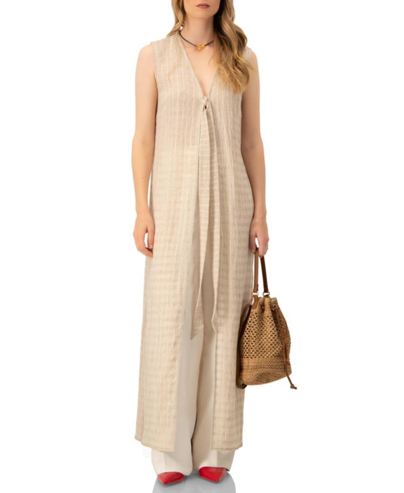 Women's Long Light Weight Sleeveless Tunic