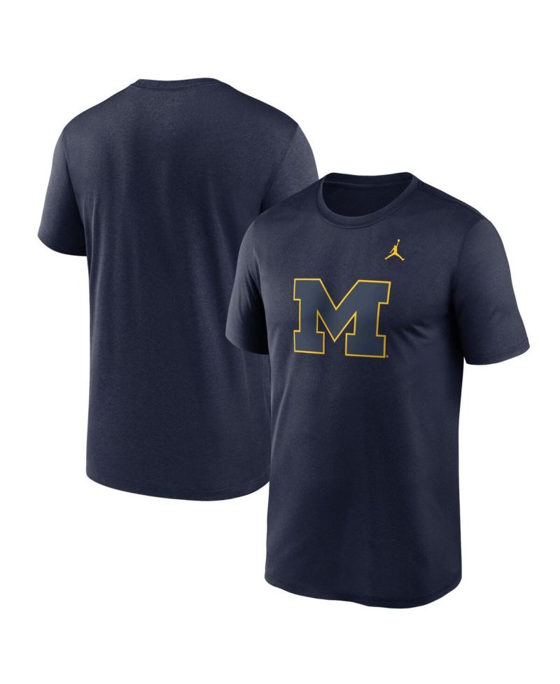 Men's Navy Michigan Wolverines Color Pop Logo Legend T-Shirt