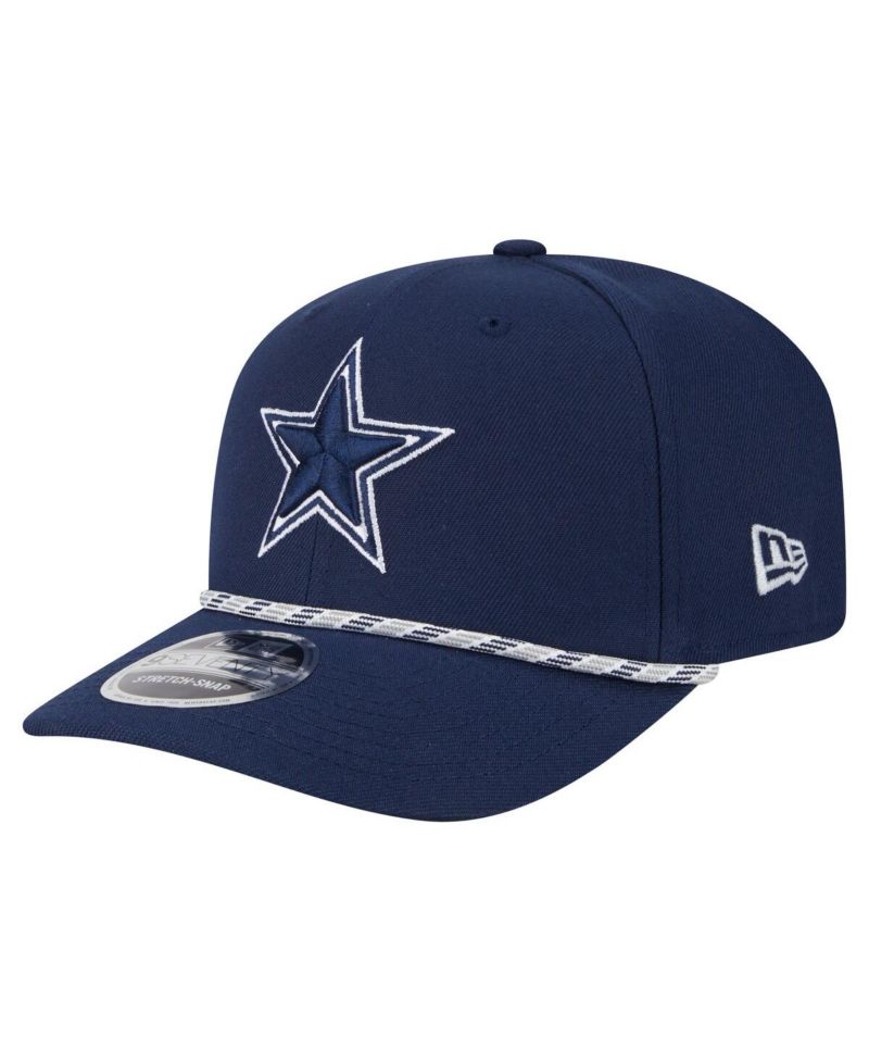 Men's Navy Dallas Cowboys Gameday Multi Rope 9SEVENTY Stretch-Snap Hat