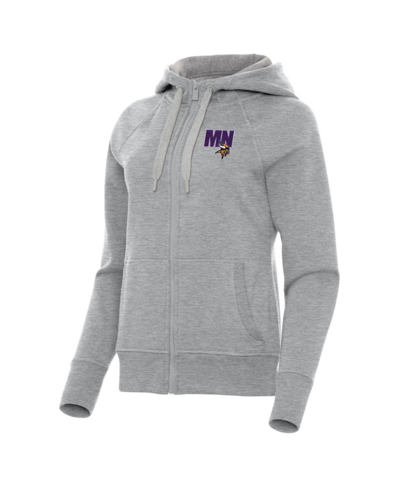 Women's Minnesota Vikings Victory Full-Zip Raglan-Sleeve Hoodie
