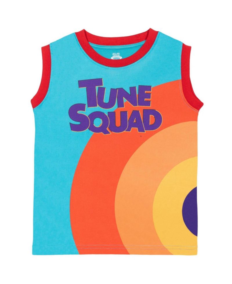 Boys Looney Tunes Athletic Tank Top Mesh Shorts