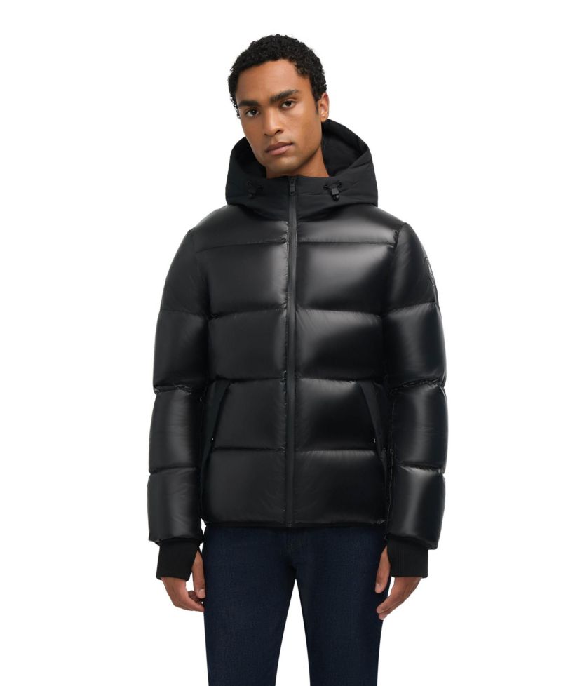 Men’s Rikuto Boxy Channel Quilted Puffer with Fixed Hood