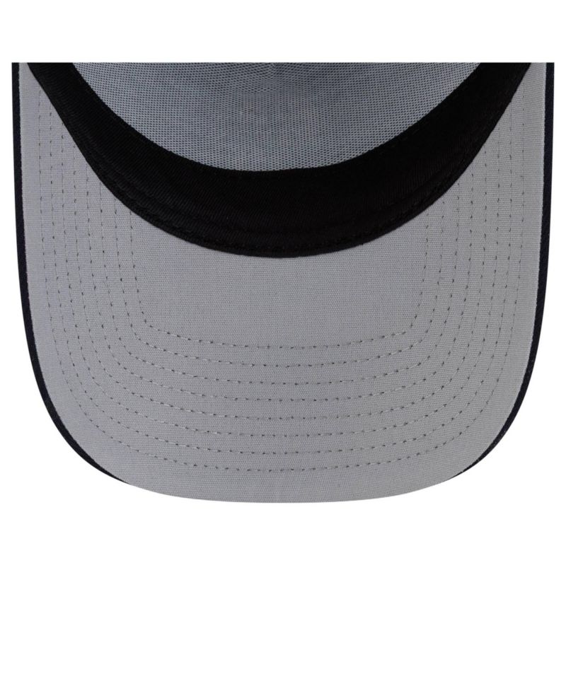 Men's Navy Seattle Mariners Side Script 9FORTY A-Frame Trucker Adjustable Hat