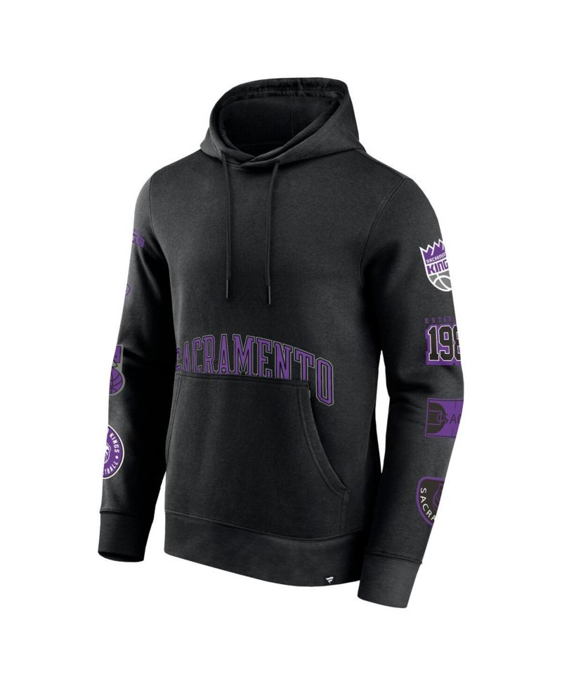 Men's Black Sacramento Kings Home Court Pullover Hoodie