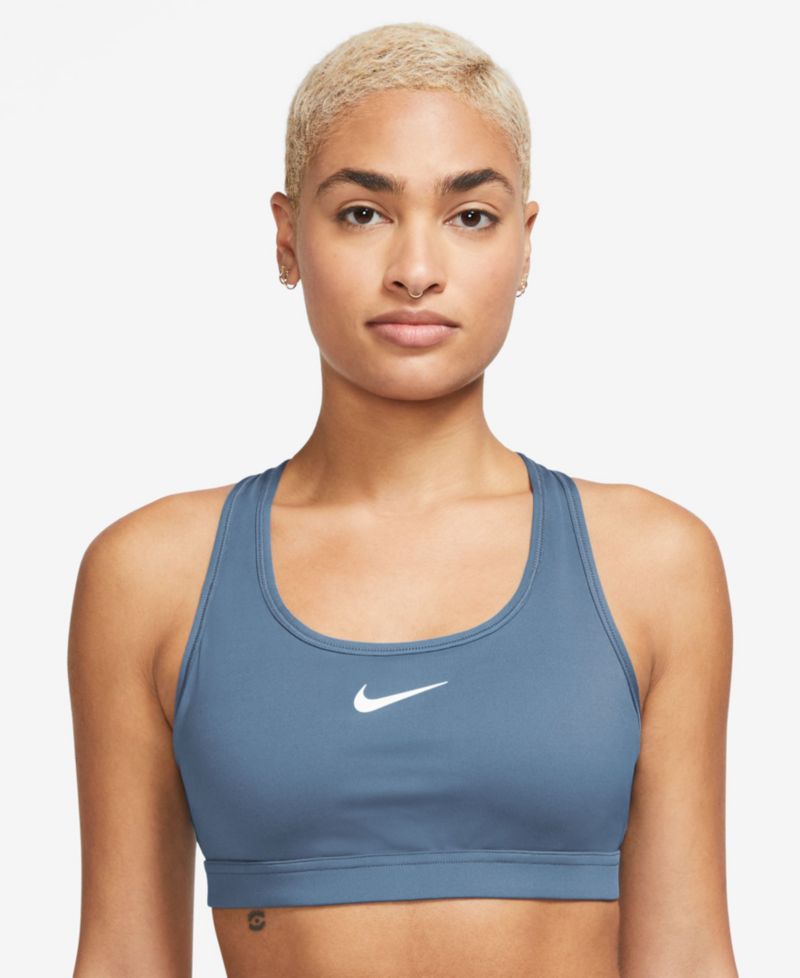 Plus Size Active Medium-Support Padded Logo Sports Bra