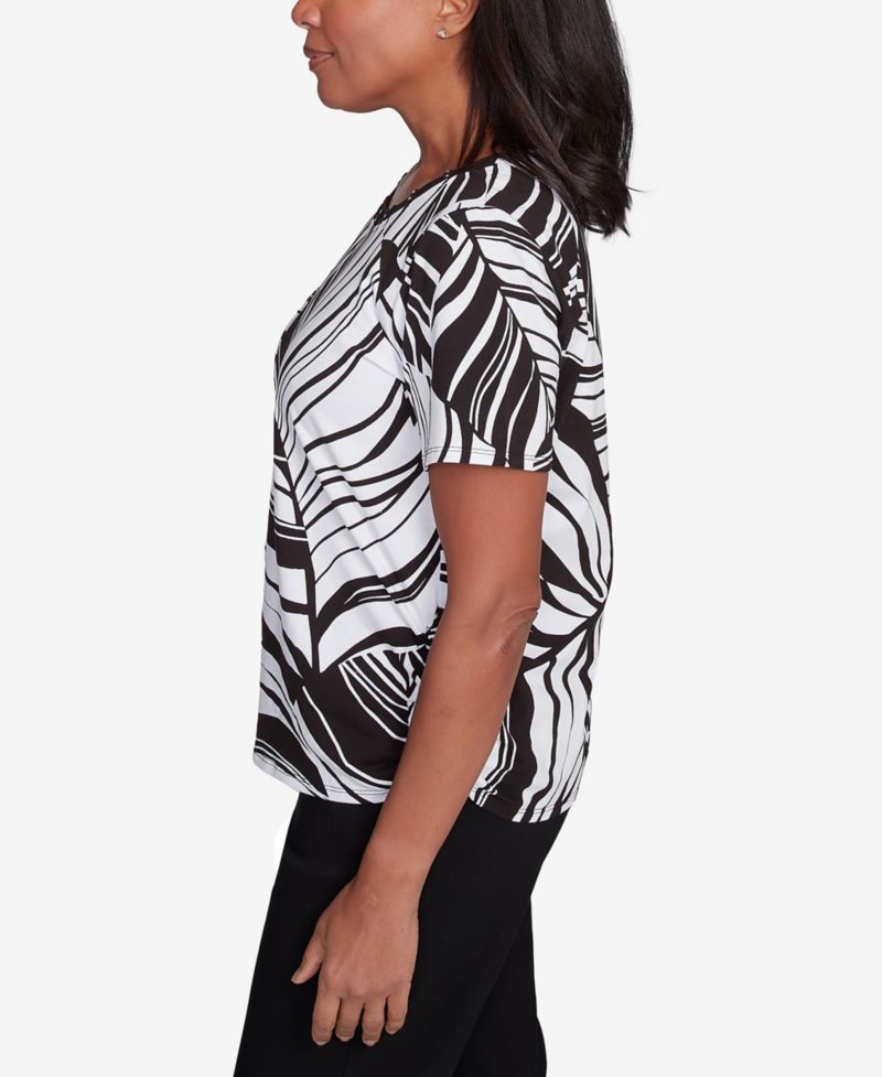 Petite Twisted Leaves with Side Tie Top