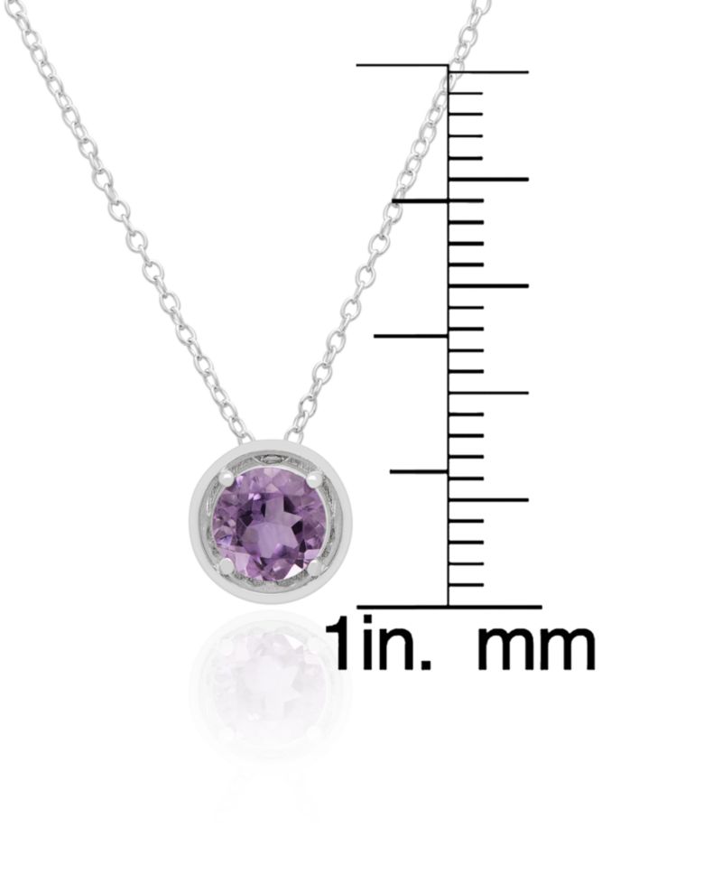 2-Pc. Amethyst Pendant Necklace & Earrings Set (3.90 ct. t.w.) in Sterling Silver