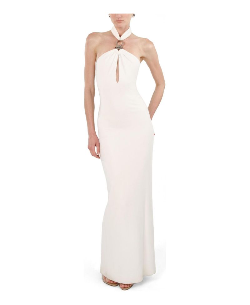 Women's Cut-Out Detail Embellished Maxi Dress