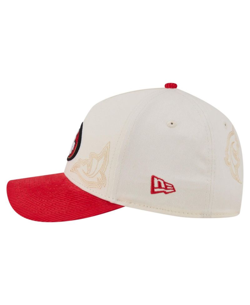 Men's Cream/Scarlet San Francisco 49ers Western 9FORTY A-Frame Adjustable Hat