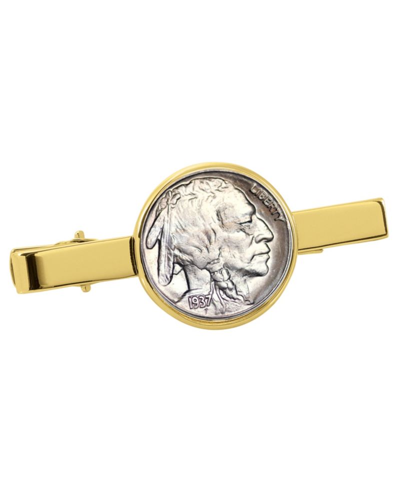 Buffalo Nickel Coin Tie Clip