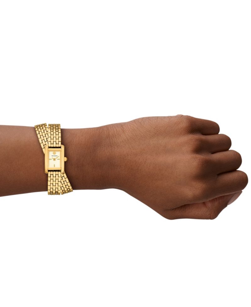 Women's The Eleanor Mini Quartz Two-Hand Gold Stainless Steel, 18mm