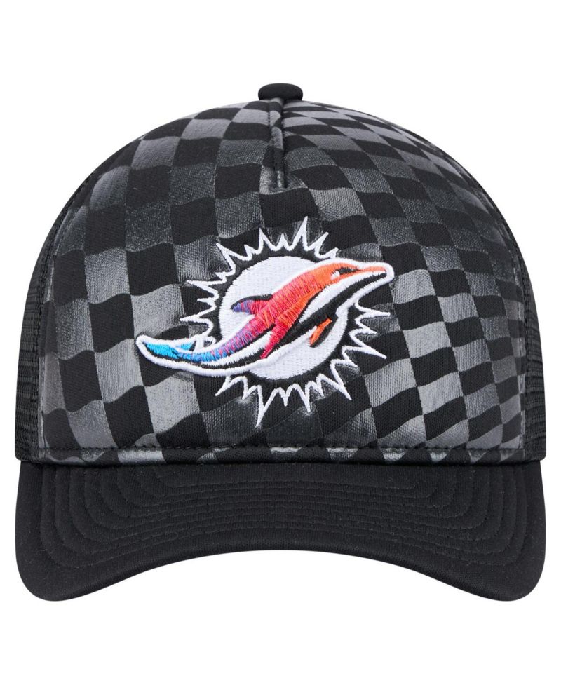 Men's Black Miami Dolphins Gradient 9FORTY Adjustable Hat