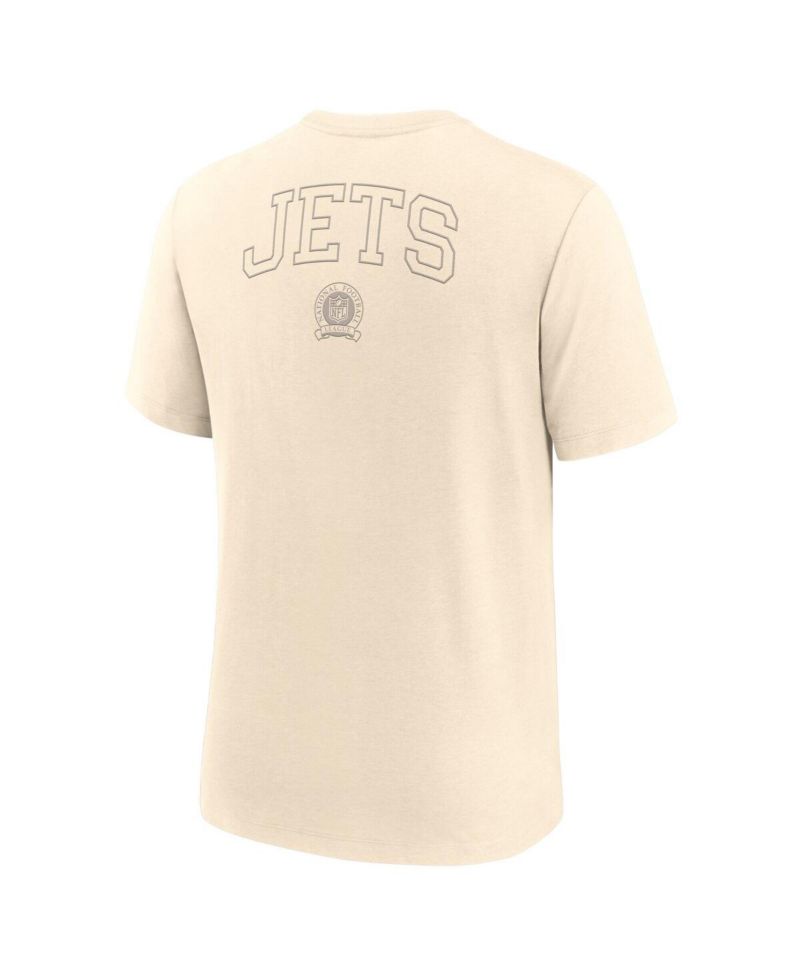 Men's Cream New York Jets Glory Tri-Blend T-Shirt