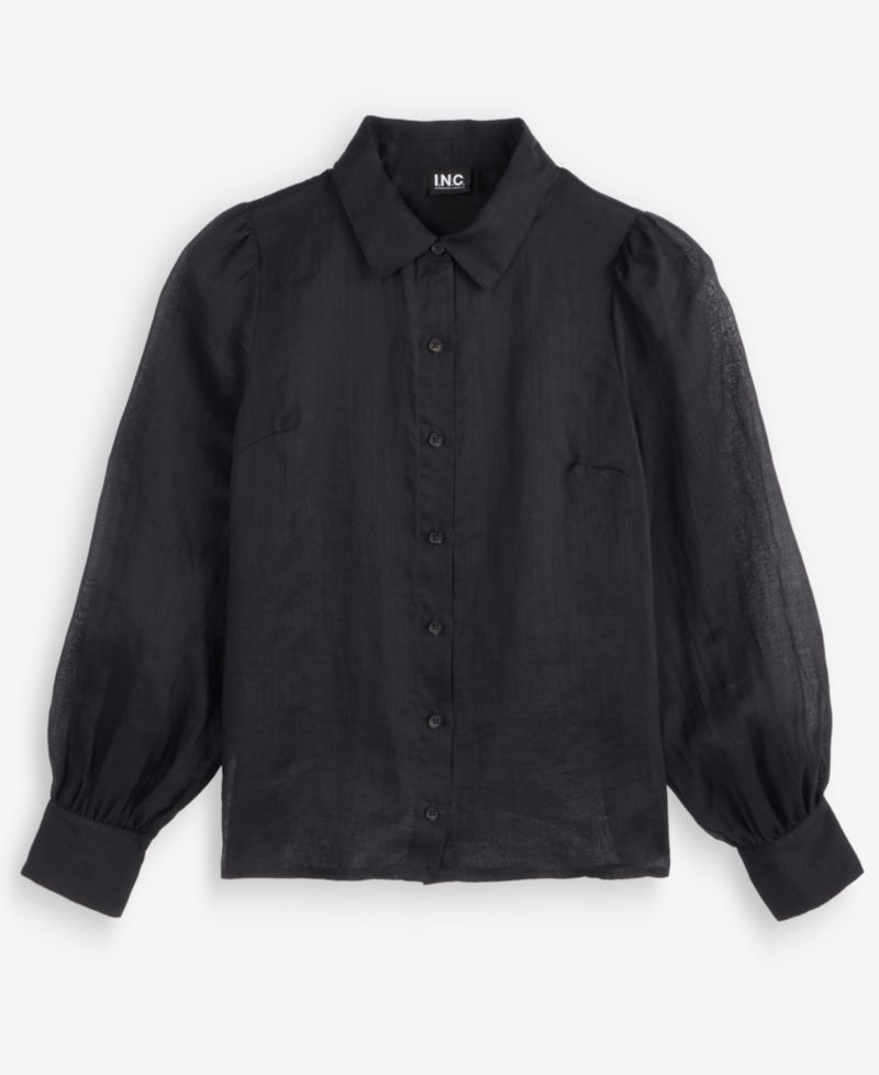Women's Puffed-Sleeve Blouse