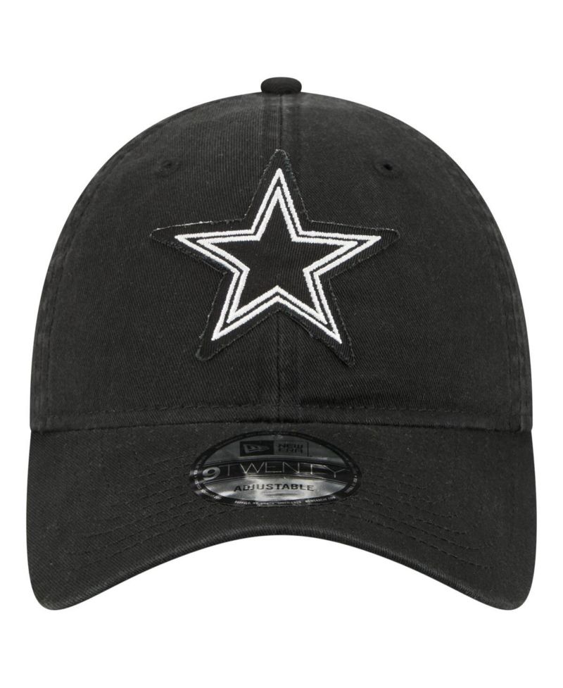 Men's Black Dallas Cowboys Stamp 9TWENTY Adjustable Hat