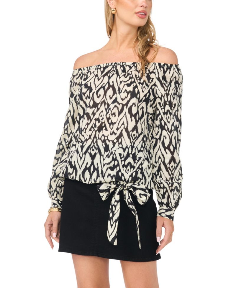 Women's Off-The-Shoulder Long-Sleeve Blouse